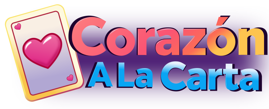 Corazón A La Carta — logotipo de marca otome neon